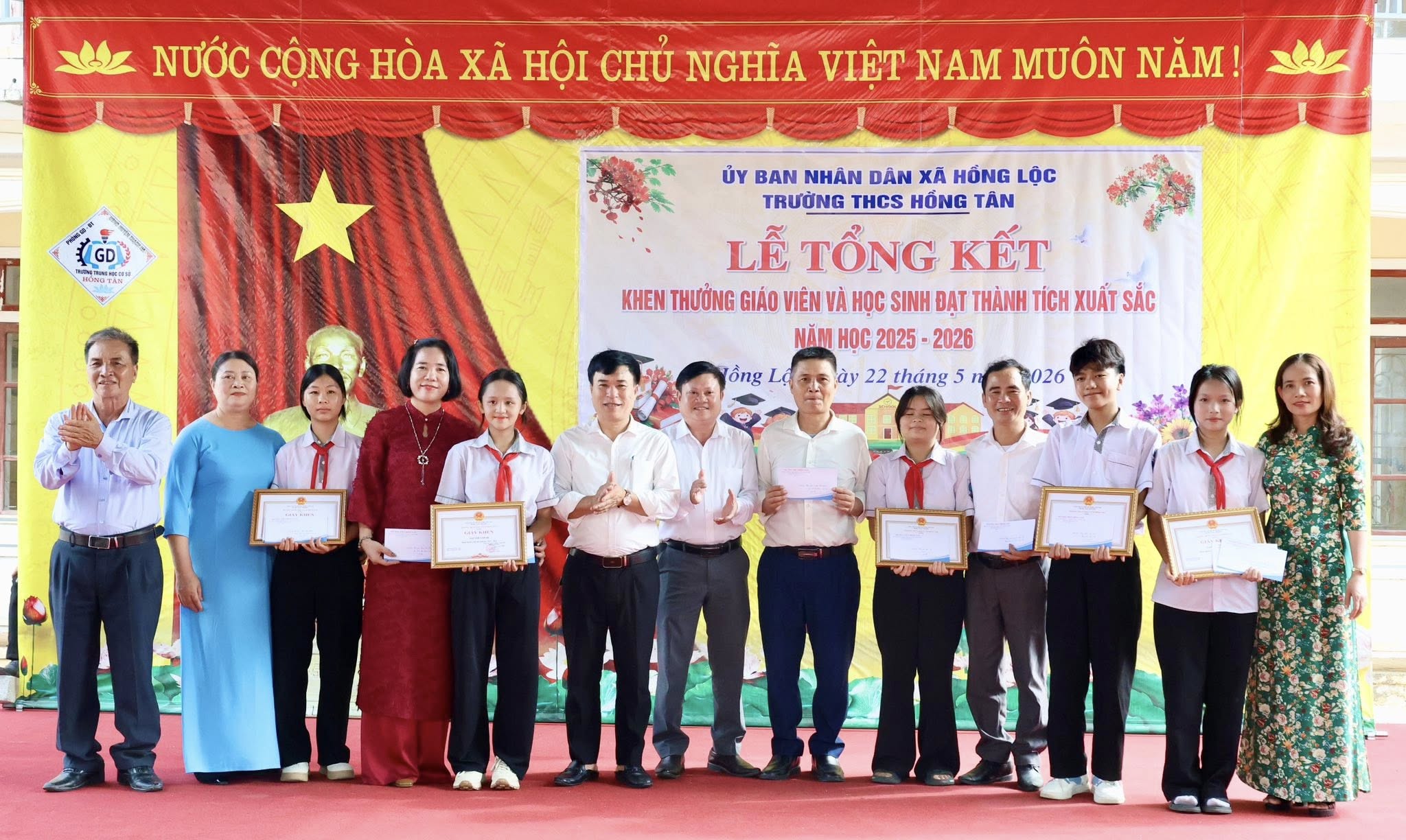 TRƯỜNG THCS HỒNG TÂN TỔNG KẾT NĂM HỌC 2025 – 2026