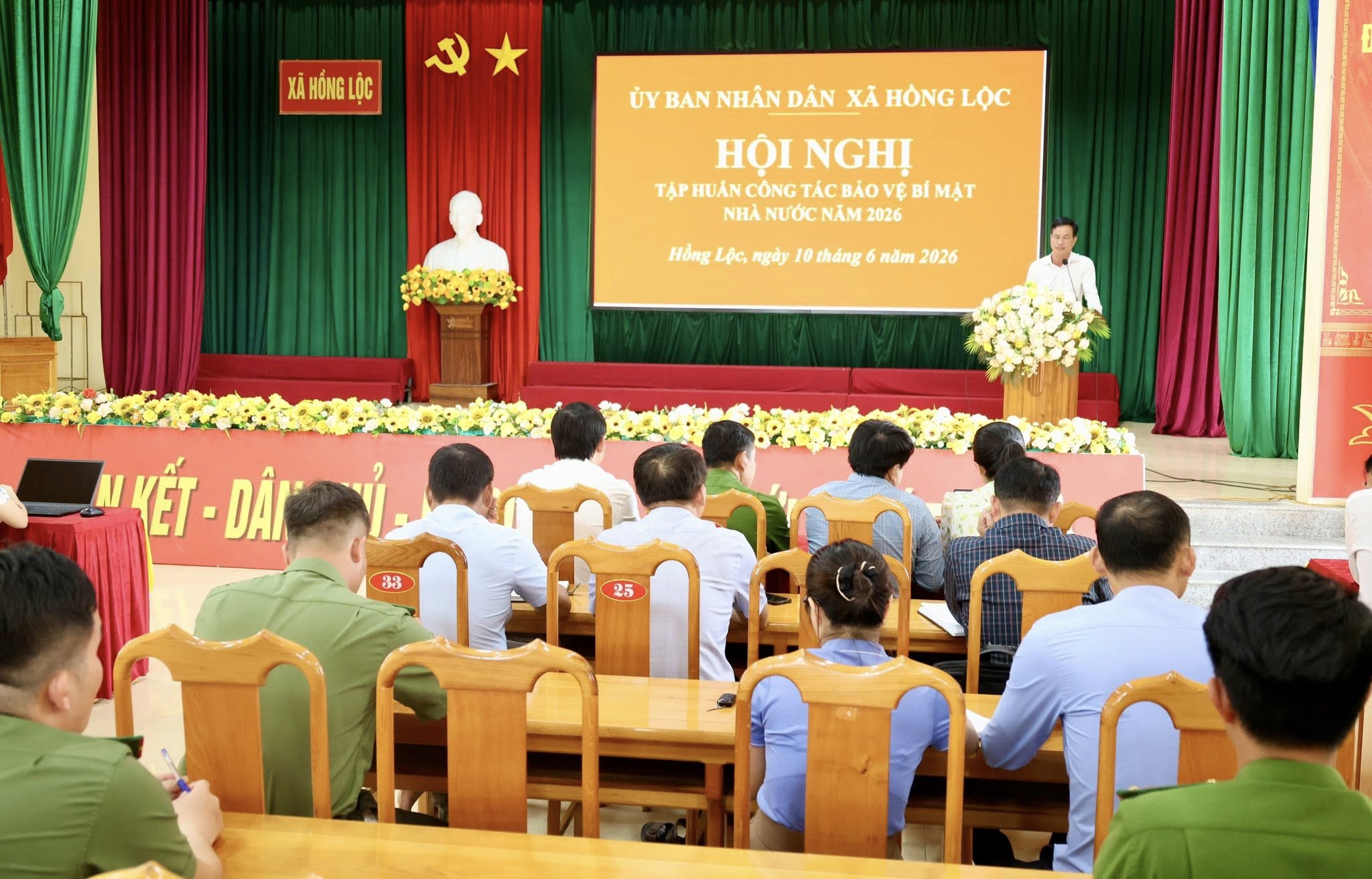 HỒNG LỘC TẬP HUẤN CÔNG TÁC BẢO VỆ BÍ MẬT NHÀ NƯỚC NĂM 2026