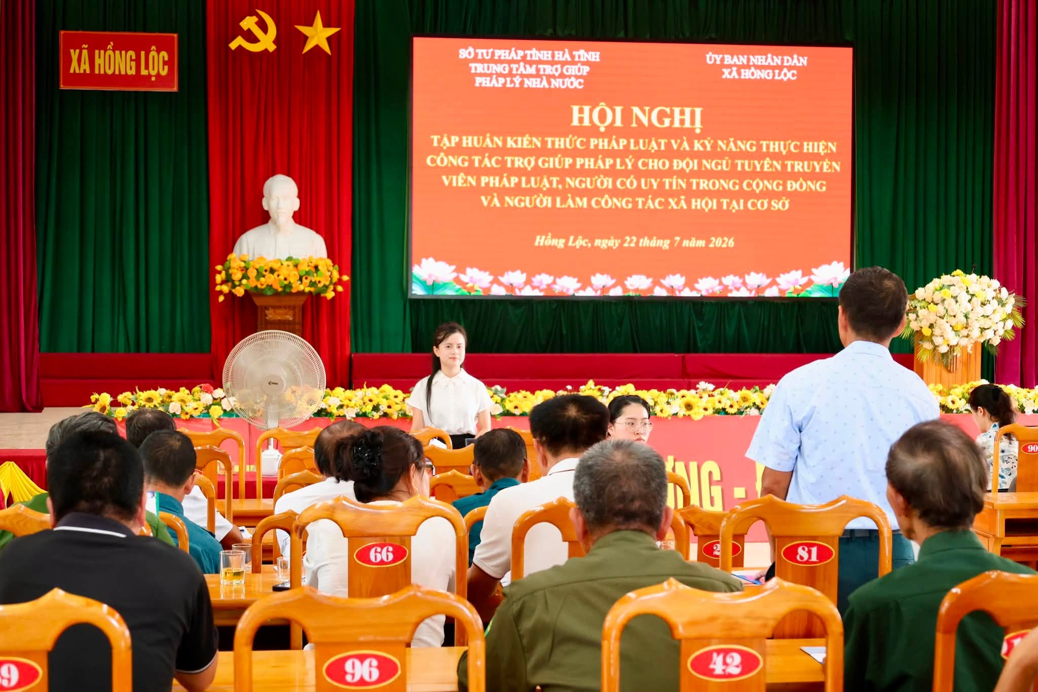 TẬP HUẤN KIẾN THỨC PHÁP LUẬT VÀ KỸ NĂNG THỰC HIỆN CÔNG TÁC TRỢ GIÚP PHÁP LÝ CHO ĐỘI NGŨ TUYÊN TRUYỀN VIÊN PHÁP LUẬT, NGƯỜI CÓ UY TÍN TRONG CỘNG ĐỒNG VÀ NGƯỜI LÀM CÔNG TÁC XÃ HỘI TẠI CƠ SỞ.