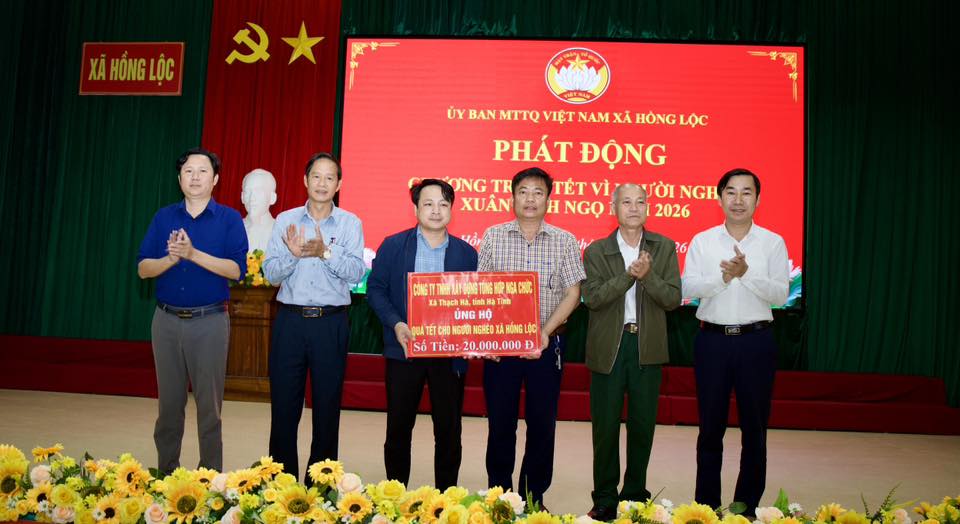 UBMT TQ VIỆT NAM XÃ HỒNG LỘC   PHÁT ĐỘNG CHƯƠNG TRÌNH TẾT VÌ NGƯỜI NGHÈO.