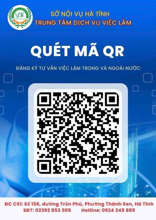 QUÉT MÃ QR ĐỂ ĐƯỢC TƯ VẤN HỖ TRỢ VIỆC LÀM