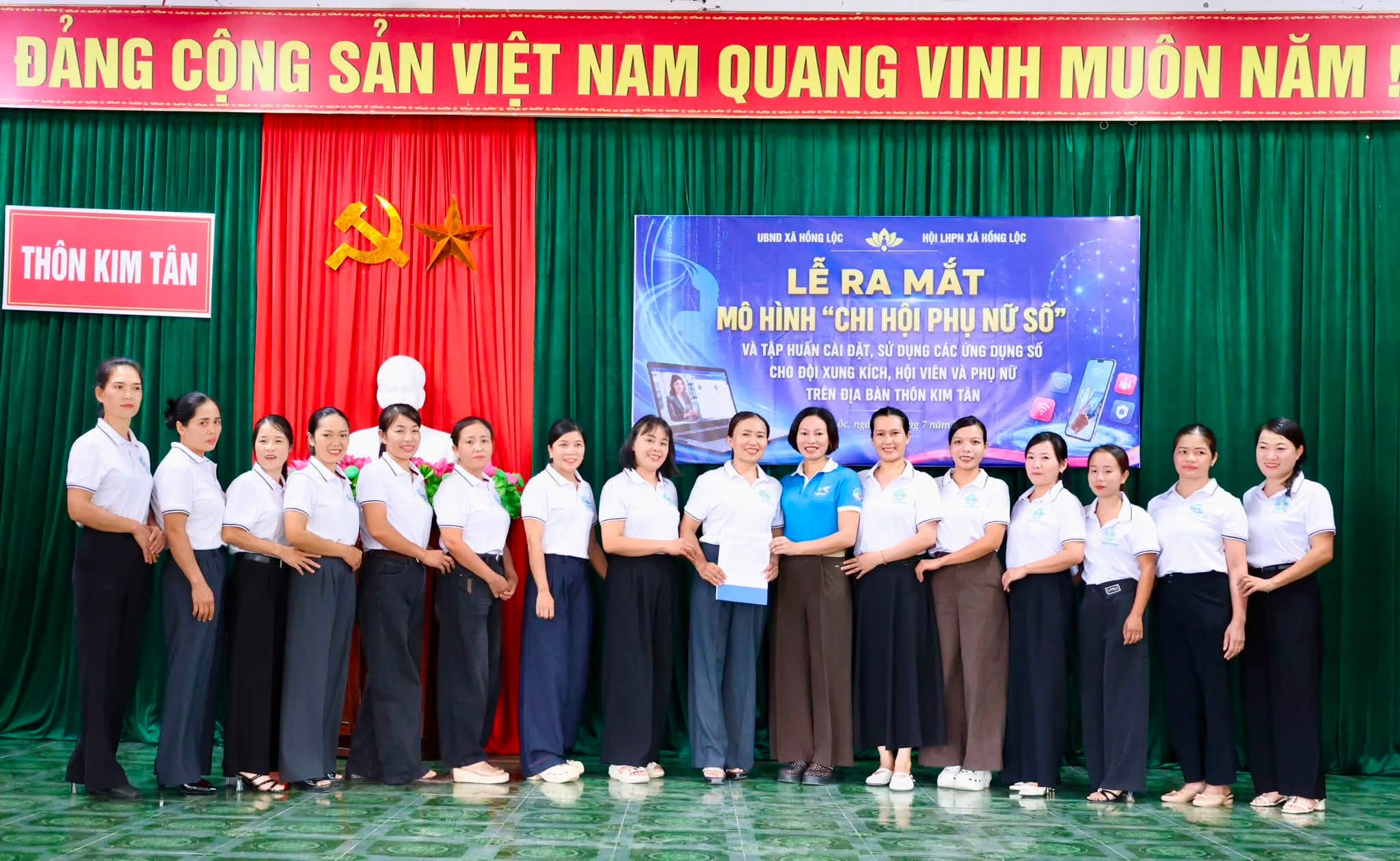 XÃ HỒNG LỘC RA MẮT MÔ HÌNH “CHI HỘI PHỤ NỮ SỐ”, THÚC ĐẨY CHUYỂN ĐỔI SỐ TẠI CƠ SỞ