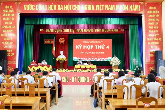 HĐND xã Hồng Lộc tổ chức kỳ họp thứ tư ( kỳ họp chuyên đề) khóa XXI nhiệm kỳ  2026 – 2031