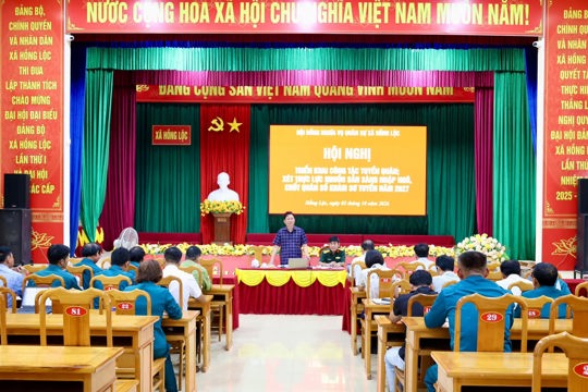 Hội đồng nghĩa vụ quân sự xã Hồng Lộc, Triển khai công tác tuyển quân năm 2027.