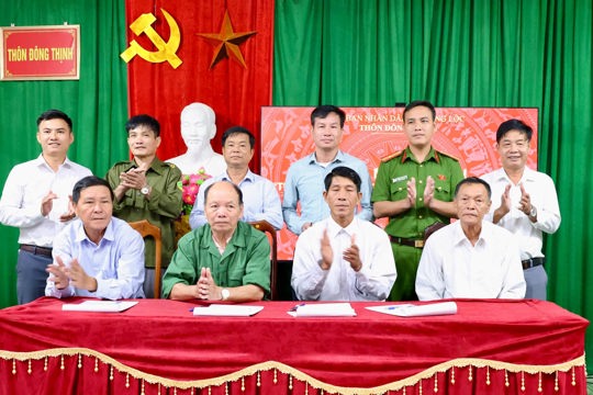 Hồng Lộc ra mắt mô hình " Thôn không có tội phạm và tệ nạn ma túy" 