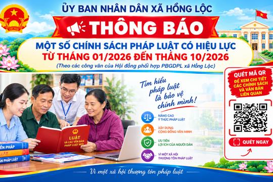 QR Pháp luật Hồng Lộc – Kết nối chính sách mới đến người dân 